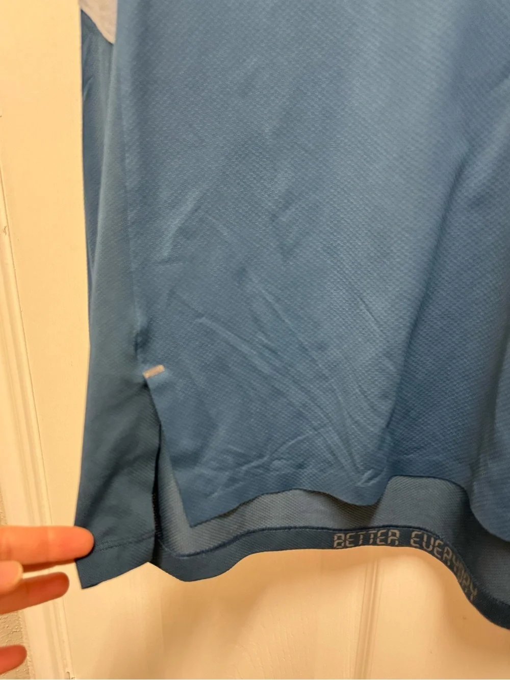 Lululemon Long Sleeve Athletic Top in Navy and Light Blue
